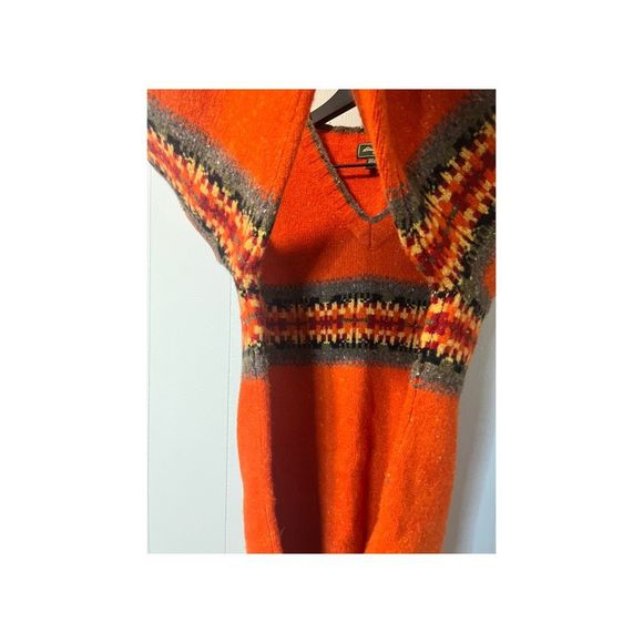 Eddie Bauer Southwest Lambswool Burnt Orange Women’s Medium - Picture 5 of 7